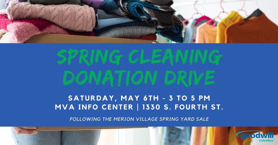 Spring Clean Drive Spring Cleaning Donation Drive at 1330 S 4th St, Columbus, OH 43206 ...