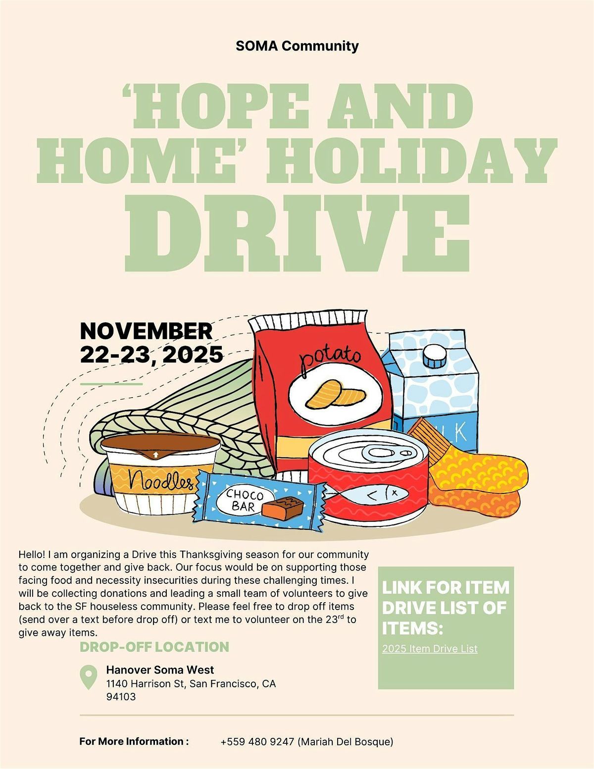 2025 'Hope and Home' Holiday Drive
