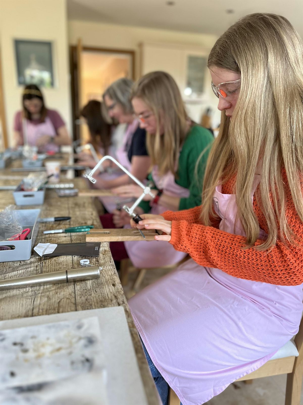 Silver Stacking Bangle Workshop with festive cream tea