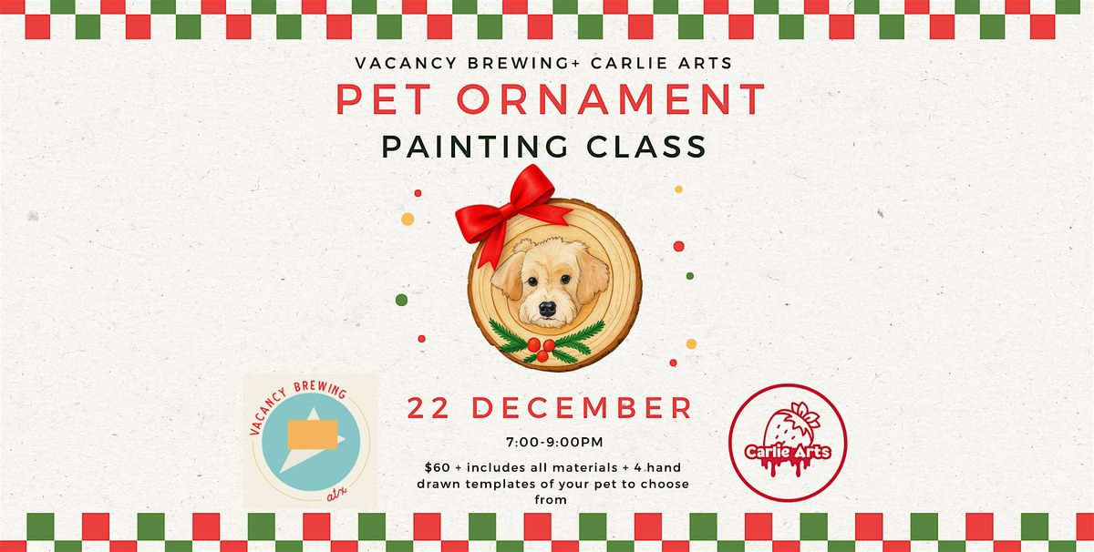 Paint Your Pet: Ornament Edition + Cookie Trade