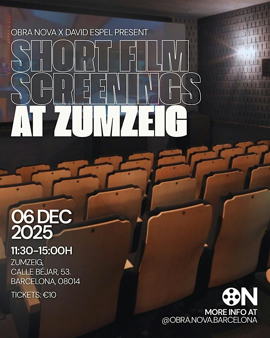 Obra Nova X David Espel Short Film Screenings