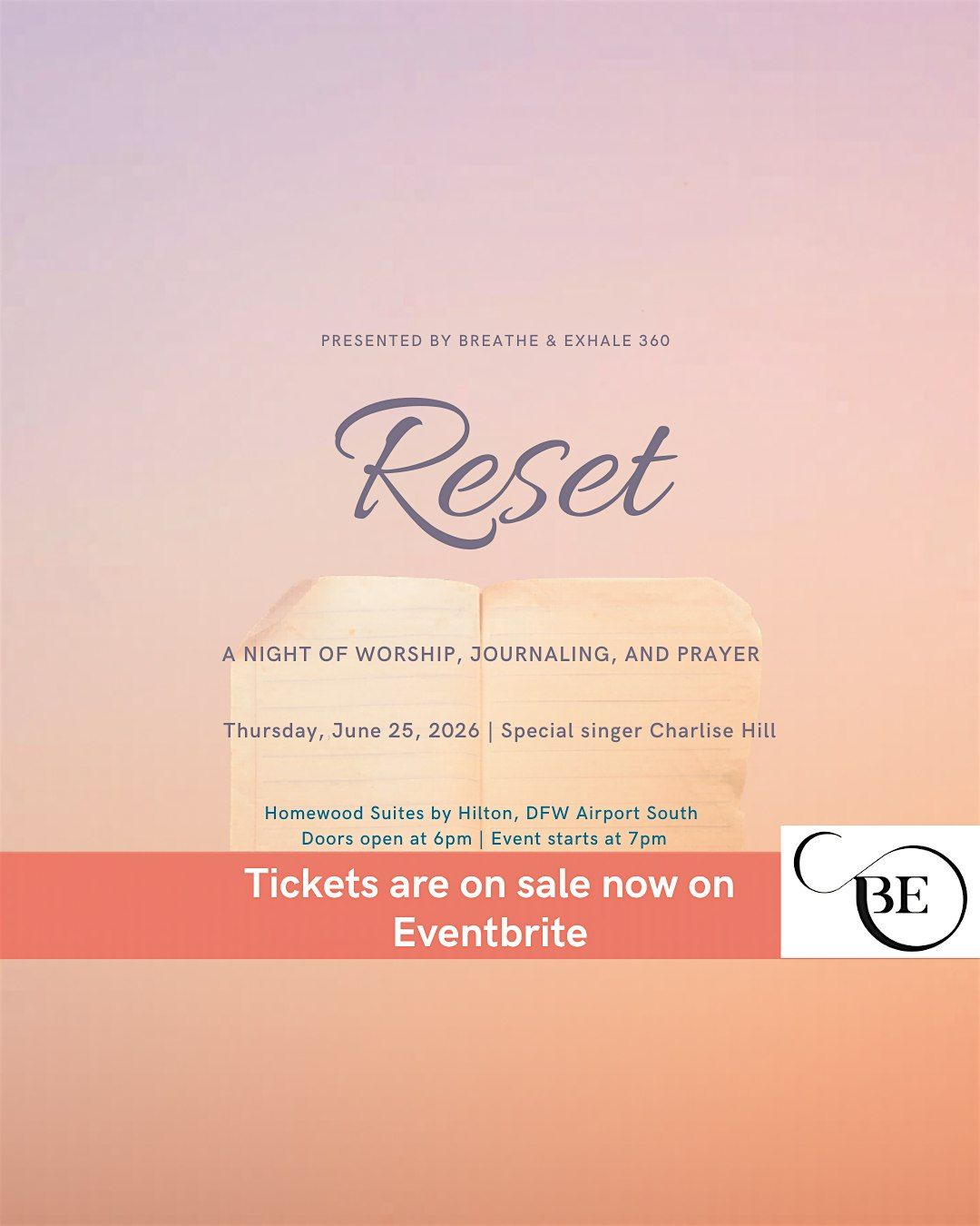 Reset: A Night of Worship, Journaling, and Prayer