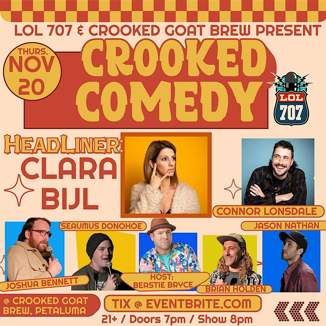 CROOKED COMEDY Fall Stand-Up Comedy with LOL 707 & CROOKED GOAT BREW ...