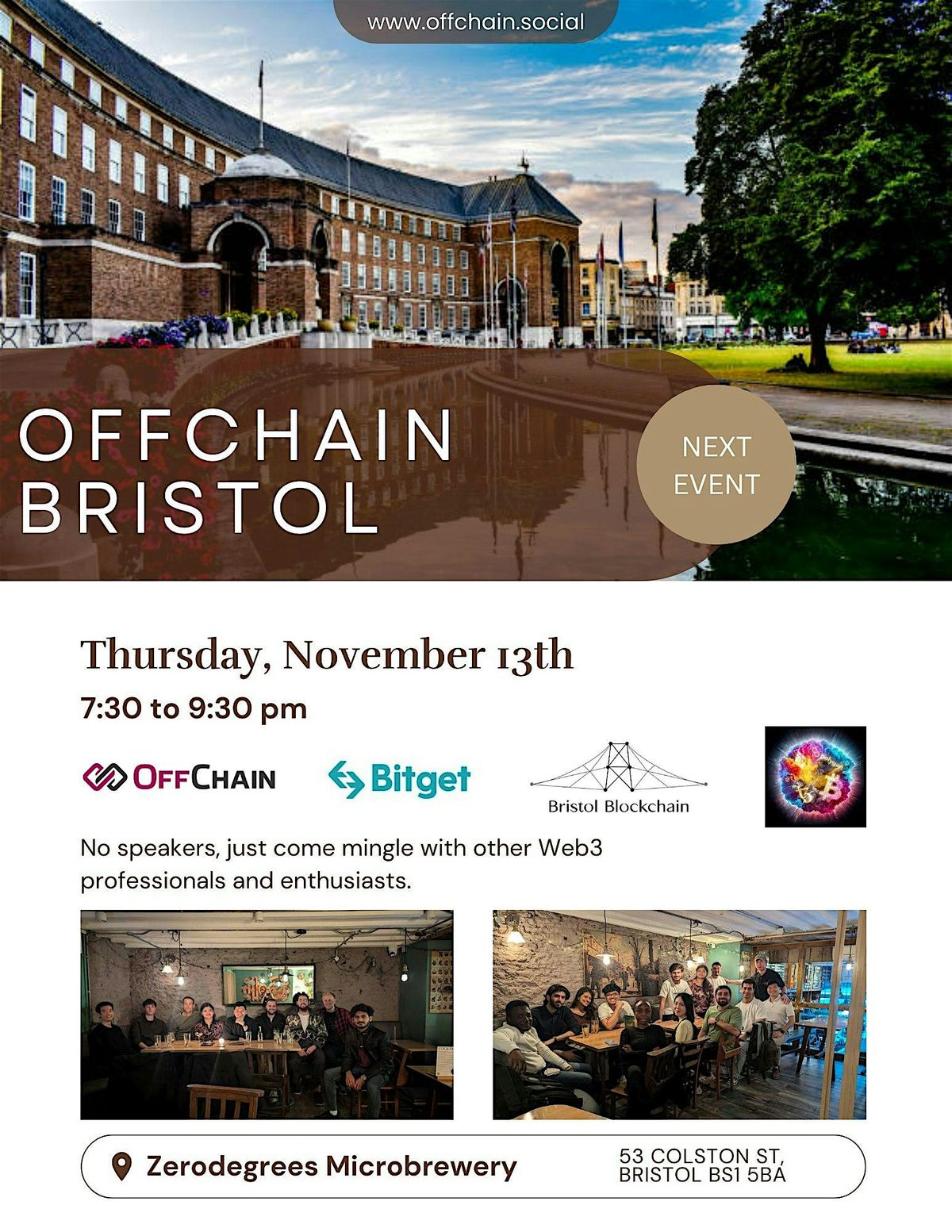 OffChain Bristol \u00d7 Bitget \u00d7 Bristol Web3 \u2014 Special November Web3 Meetup