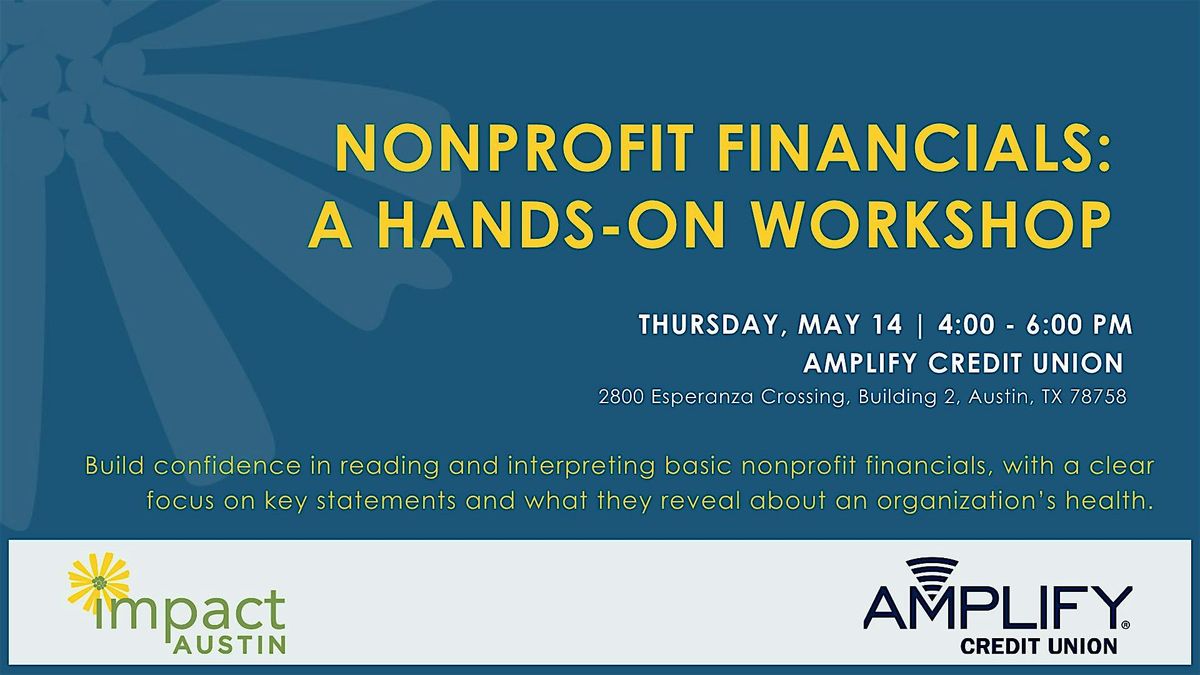 Non-Profit Financial Workshop Co-hosted by Amplify Credit Union