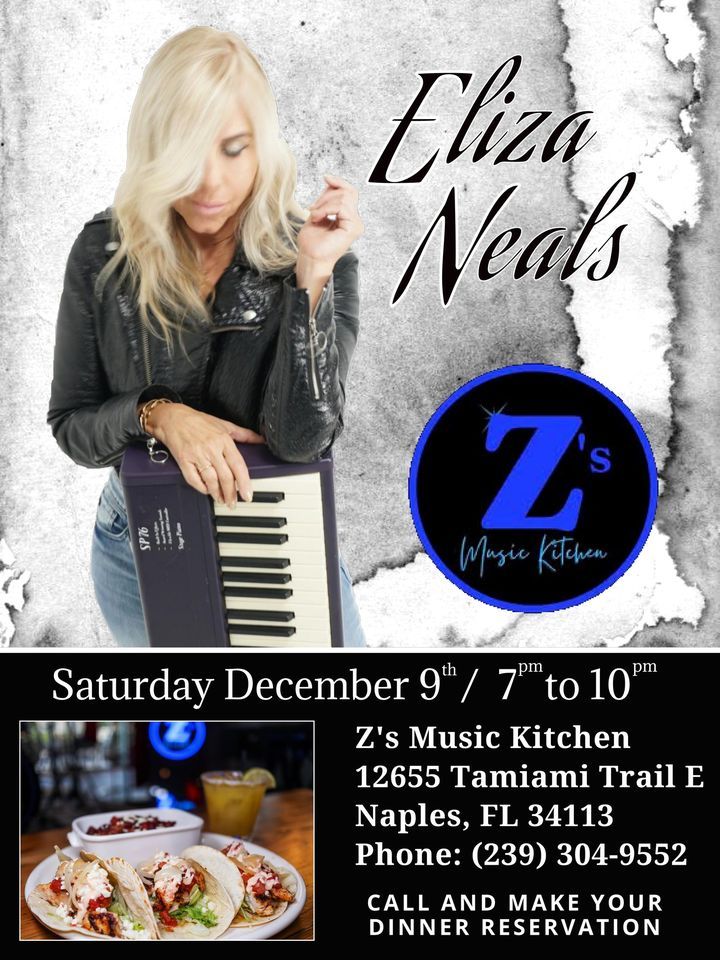 Eliza Neals at Z's Music Kitchen, Naples on 9th December, 2023