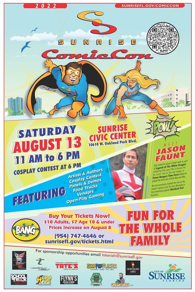 Sunrise Comic Con 2025 Sunrise Civic Center and Aquatics Center