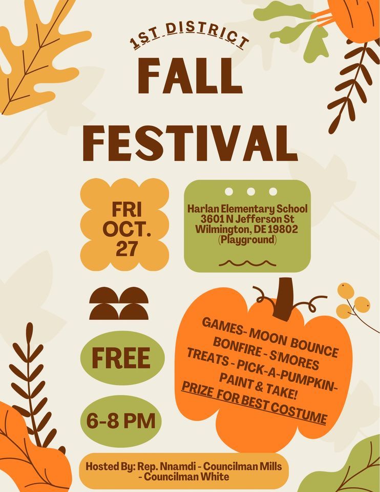 ?1st District Fall Fest ? | Harlan (David W. ) Elementary School ...