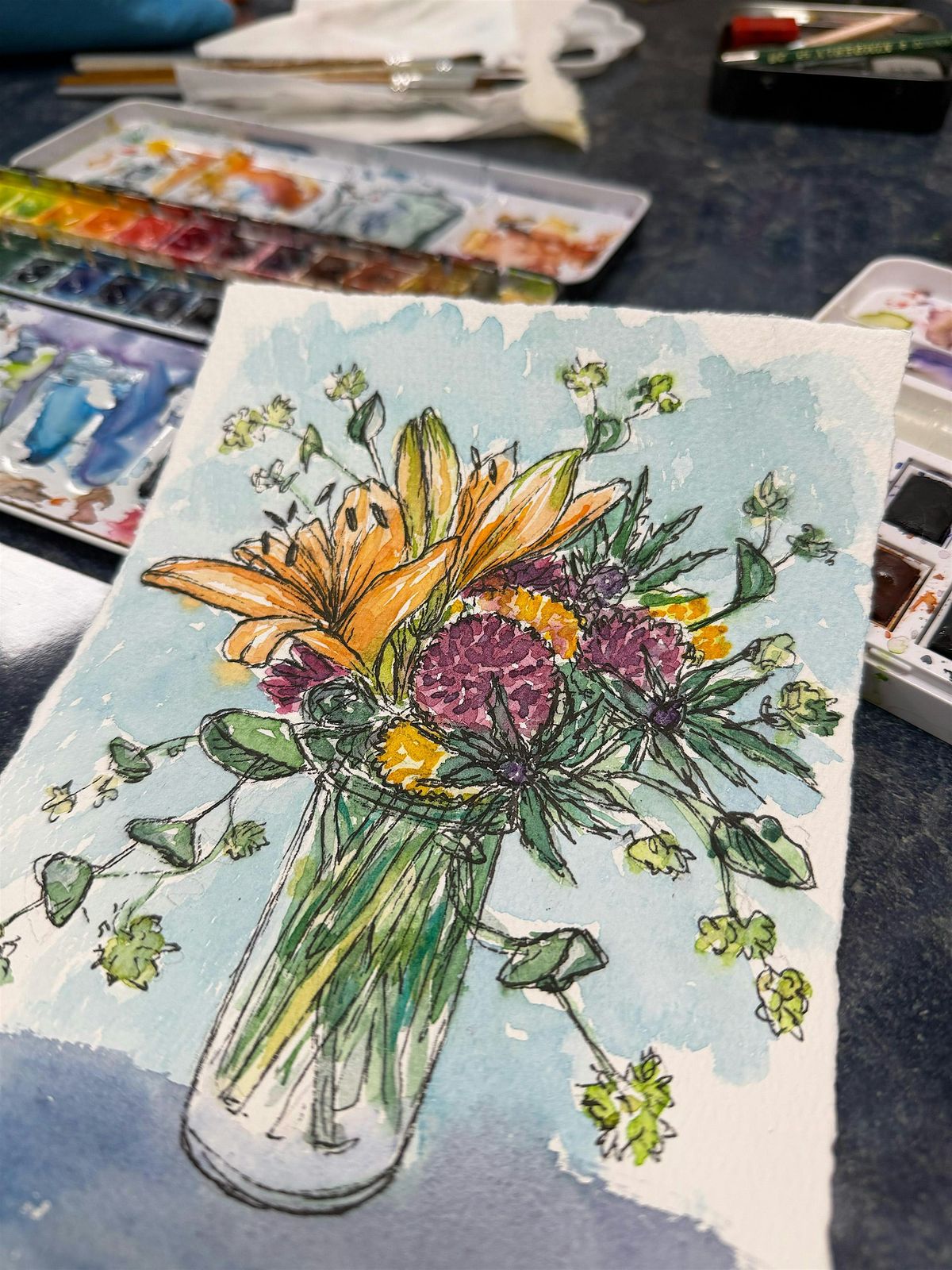 Paint Night - Spring Bouquets