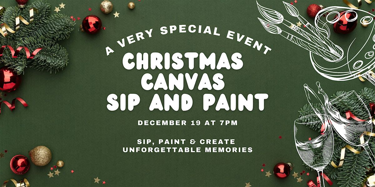 Christmas Canvas Sip and Paint