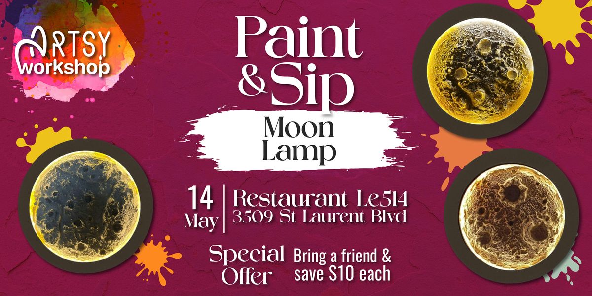 Paint & Sip | Moon Lamp Edition