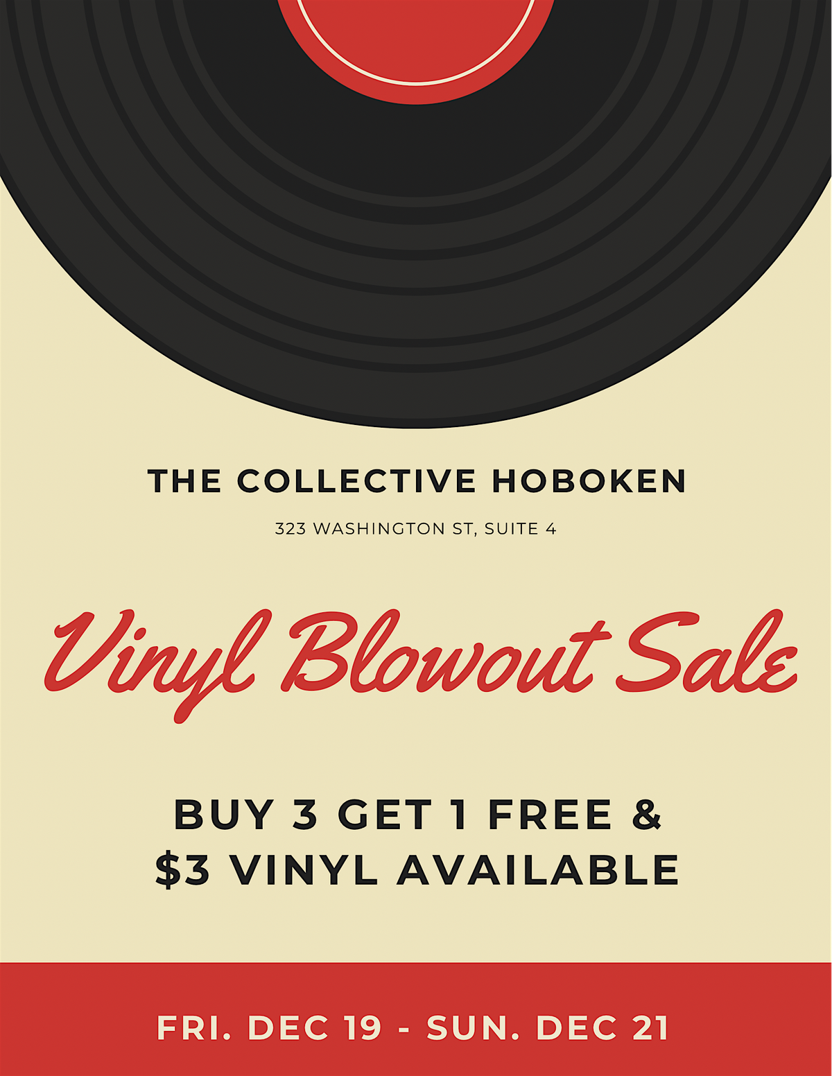 HOBOKEN'S HOLIDAY VINYL BLOWOUT SALE!