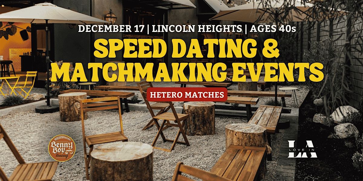 Speed Dating | Lincoln Heights | Ages 40s