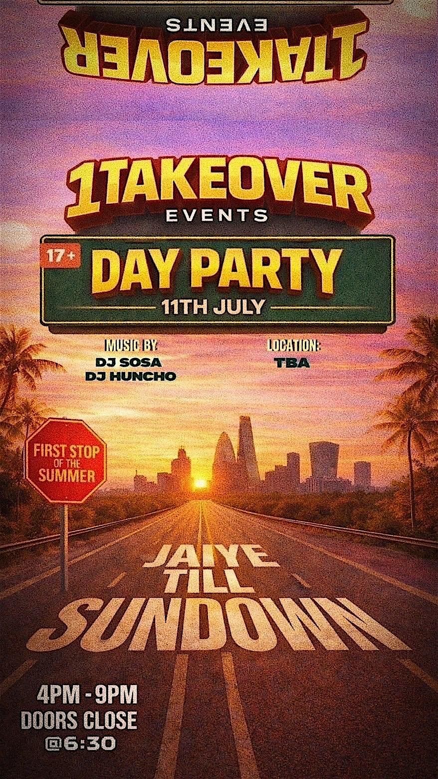 1TAKEOVEREVENTS DAY PARTY