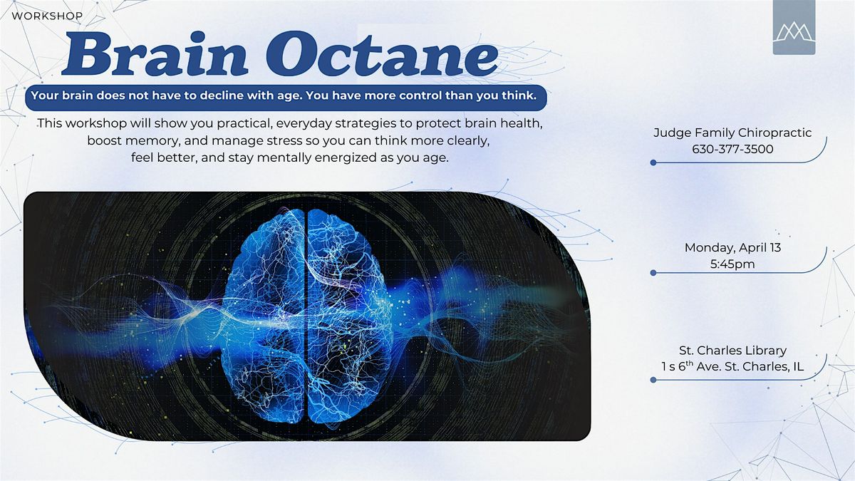 Brain Octane at St. Charles Public Library St. Charles on 13th April, 2026