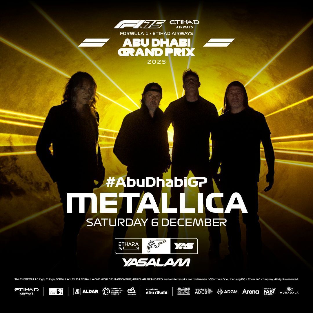 Formula 1 Abu Dhabi Grand Prix 2025 - Saturday - Metallica Tickets