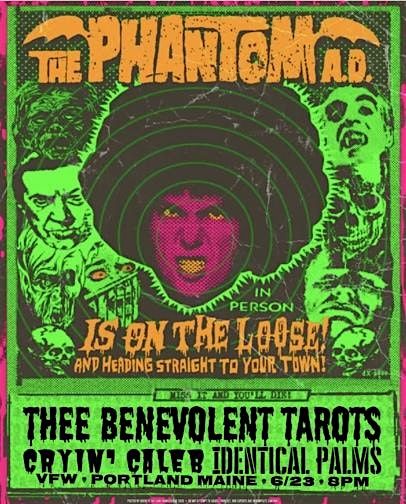The Phantom A.D. w\/ Thee Benevolent Tarots, Cryin\u2019 Caleb, Identical Palms