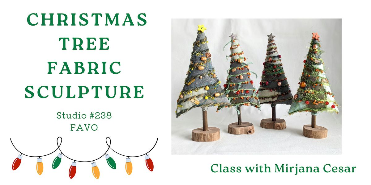 Christmas tree Fabric sculpture