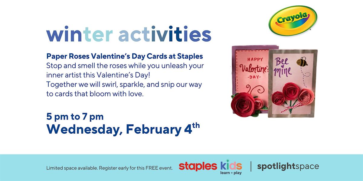 Paper Roses Valentine's Day Cards at Staples Newmarket Store 57