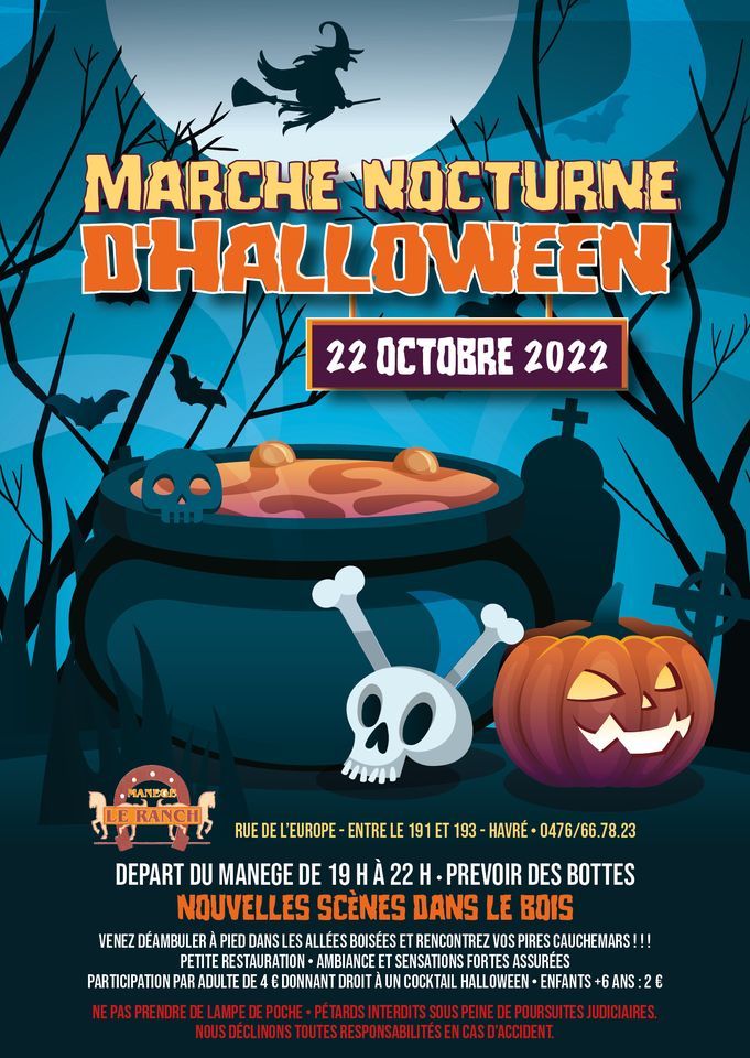 Marche nocturne dHalloween Manege LE RANCH Havré, Mons, HT