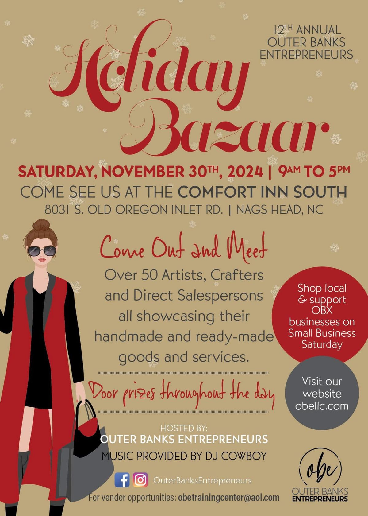 12th Annual Outer Banks Entrepreneurs Holiday Bazaar South Nags Head