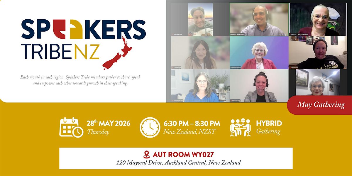 Speakers Tribe NZ - April Event (Hybrid)