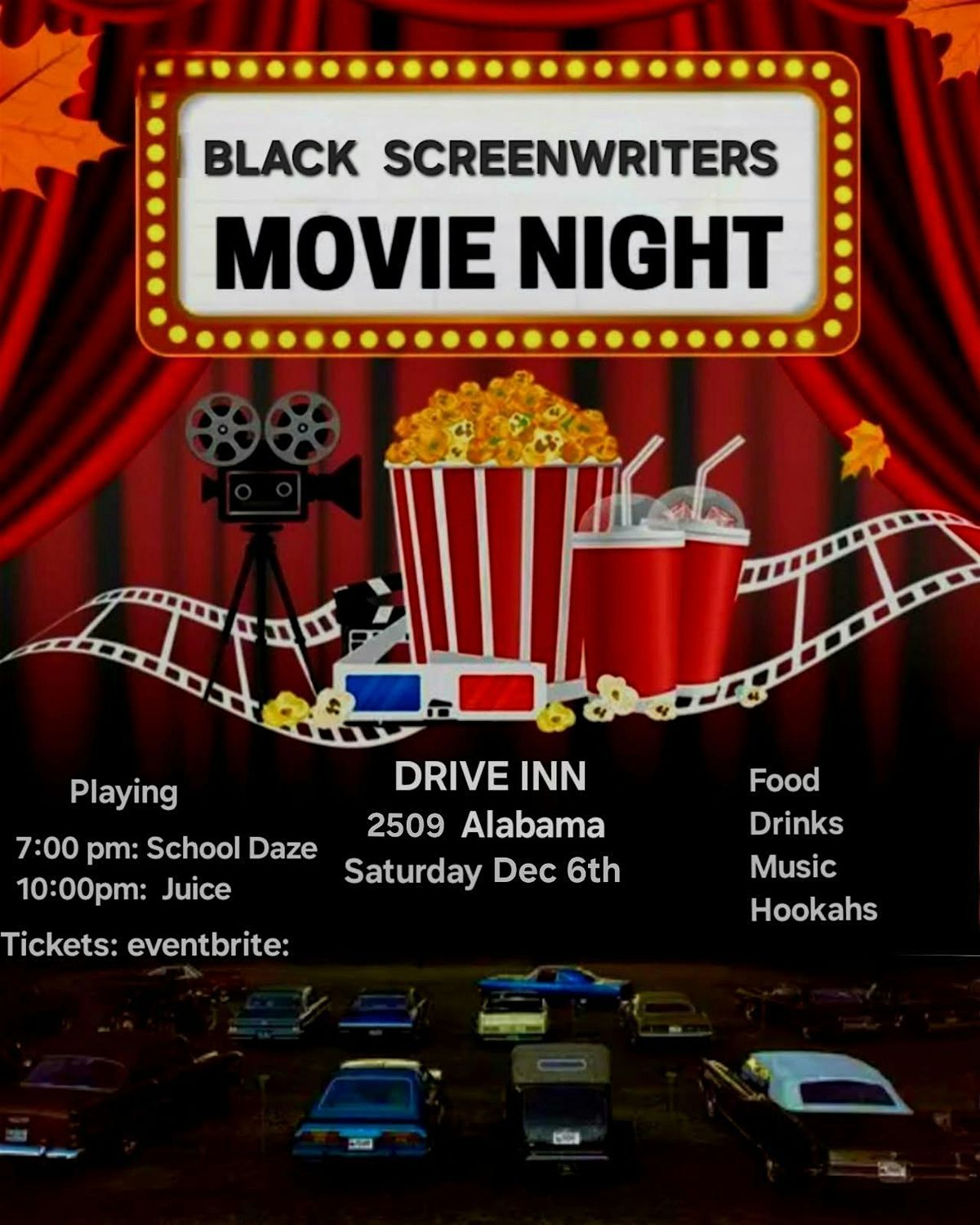 Black Screenwriters Movie Night (Drive-In)