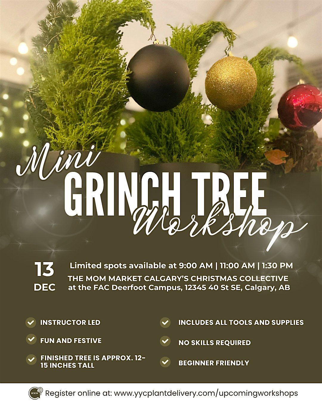 Grinch Tree | The Mom Market | 2 PM