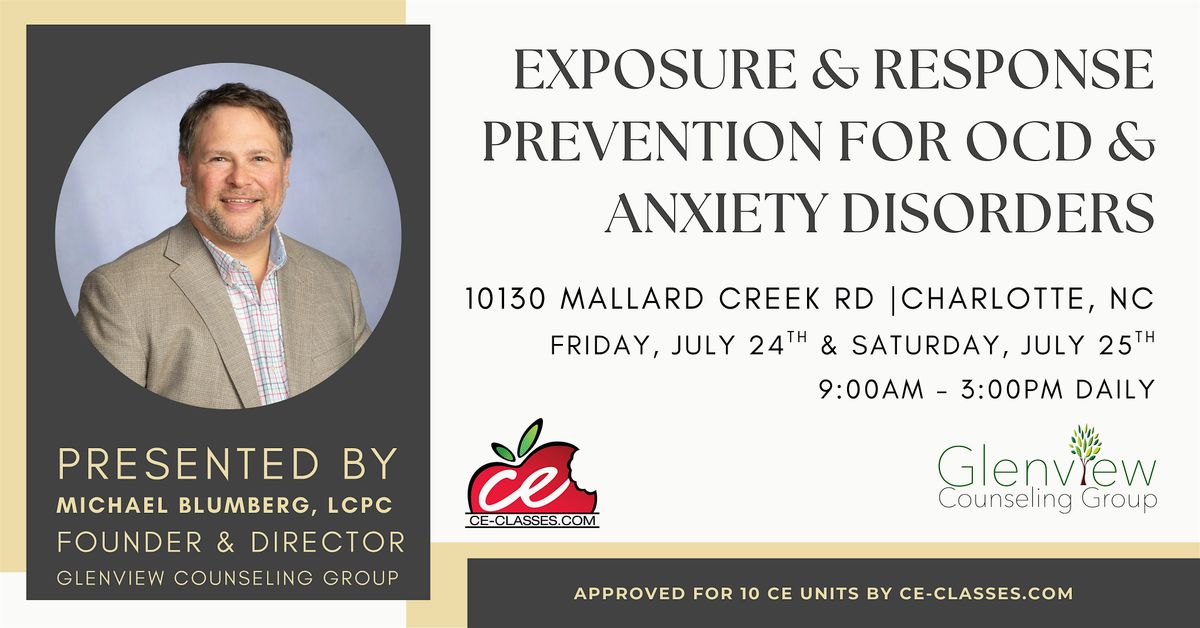 Exposure & Response Prevention For OCD & Anxiety Disorders - Charlotte, NC
