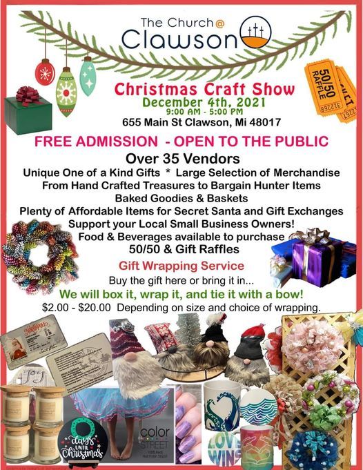 Christmas In Clawson 2022 Church At Clawson Christmas Craft Show | The Church At Clawson | December  4, 2021