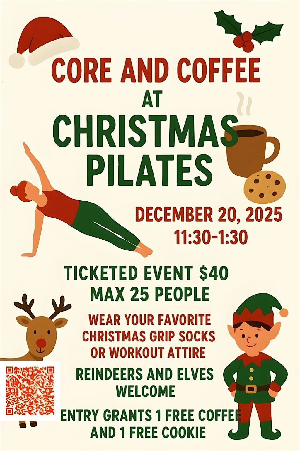 Core & Coffee at Christmas Pilates