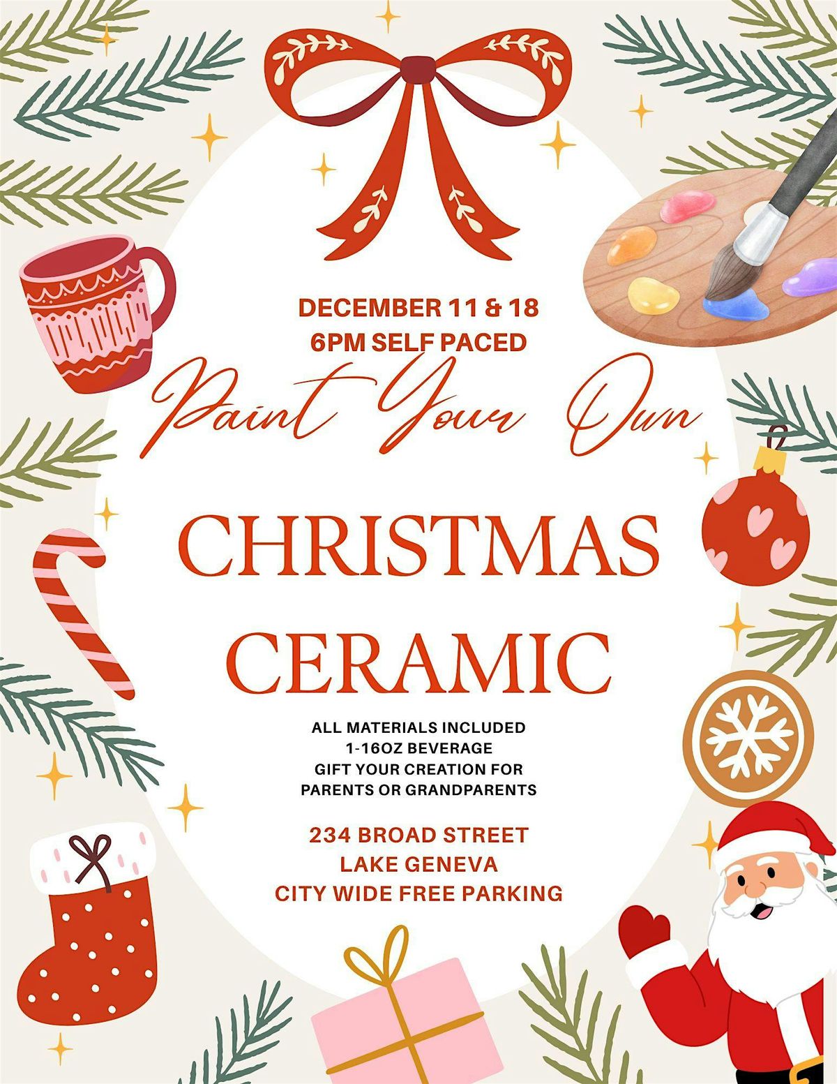 Paint Your Own Christmas Ceramic