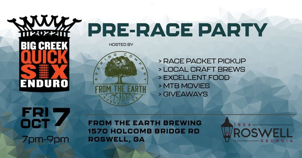 2022 Quick Six Enduro Packet Pickup Party From the Earth Brewing Company, Roswell, GA