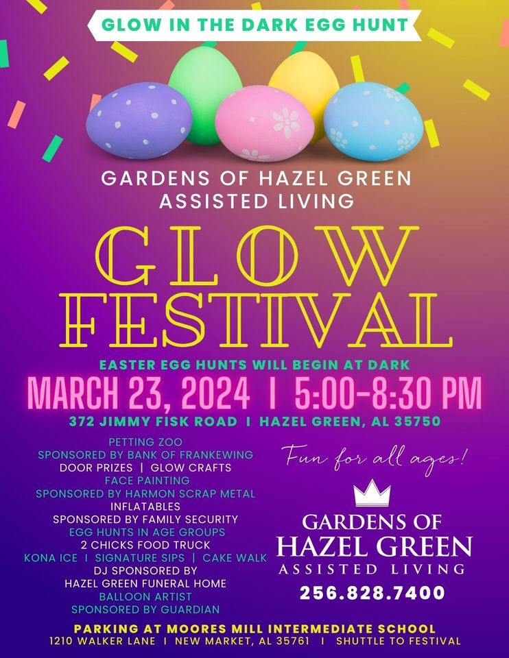 Glow Festival 372 Jimmy Fisk Rd, Hazel Green, AL, United States