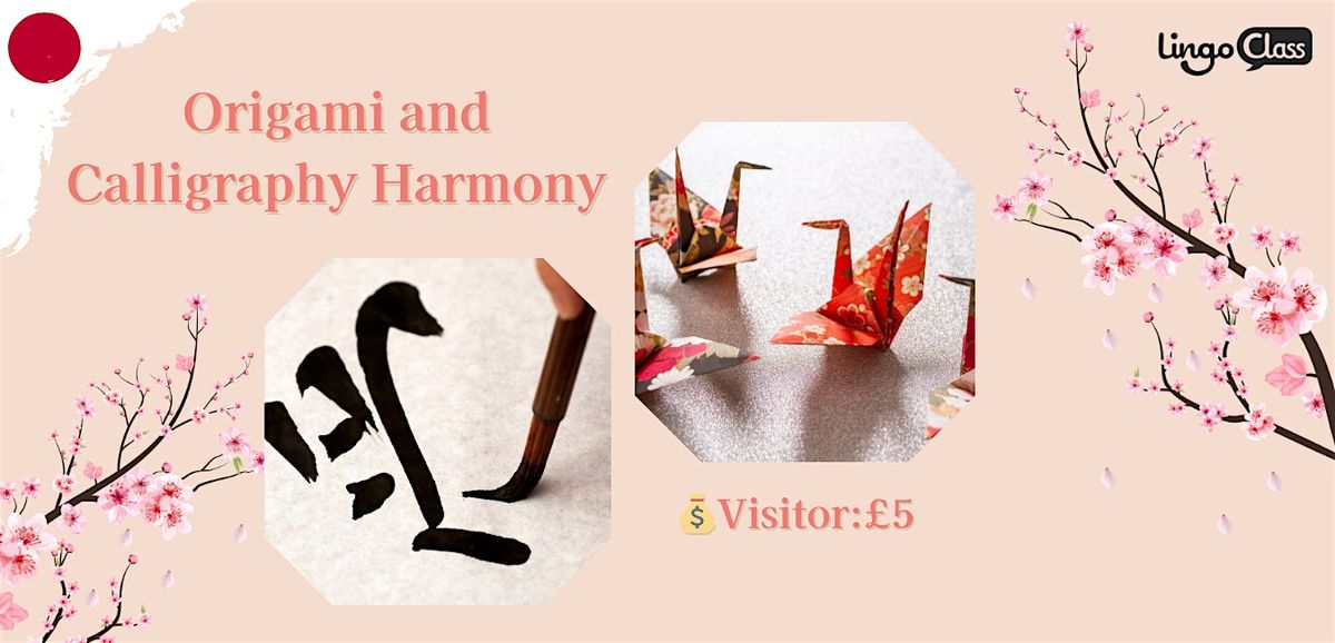 Japanese Origami and Calligraphy Harmony