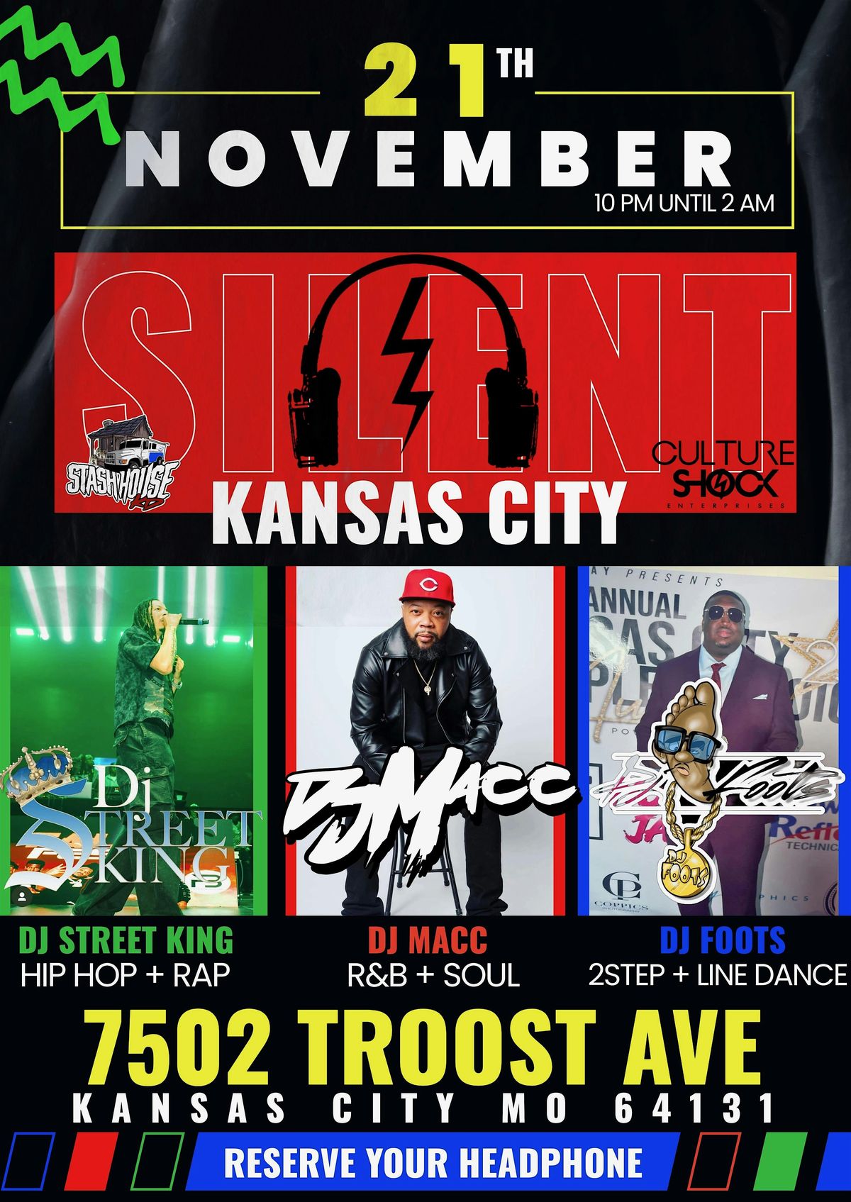 Silent party!! R&B x Hip Hop x 2 Step !!