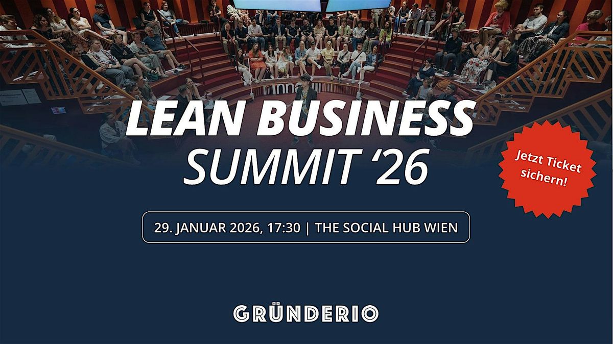 Gr\u00fcnderio Lean Business Summit '26