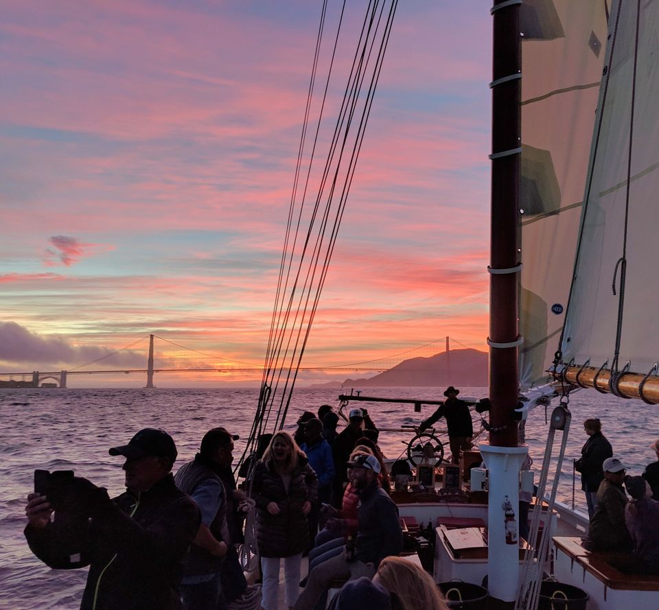 Labor Day 2023 Monday Sunset Sail on San Francisco Bay Schooner