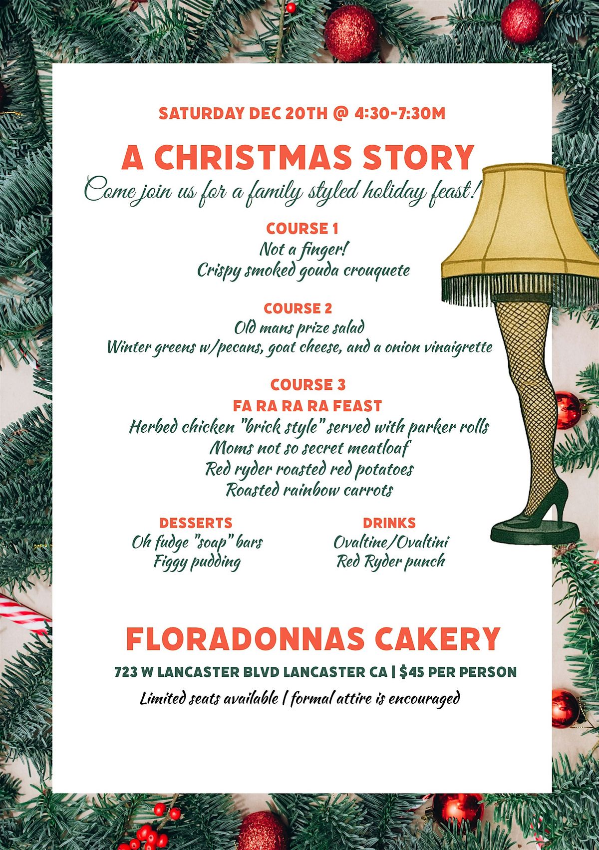 A Christmas Story Dinner