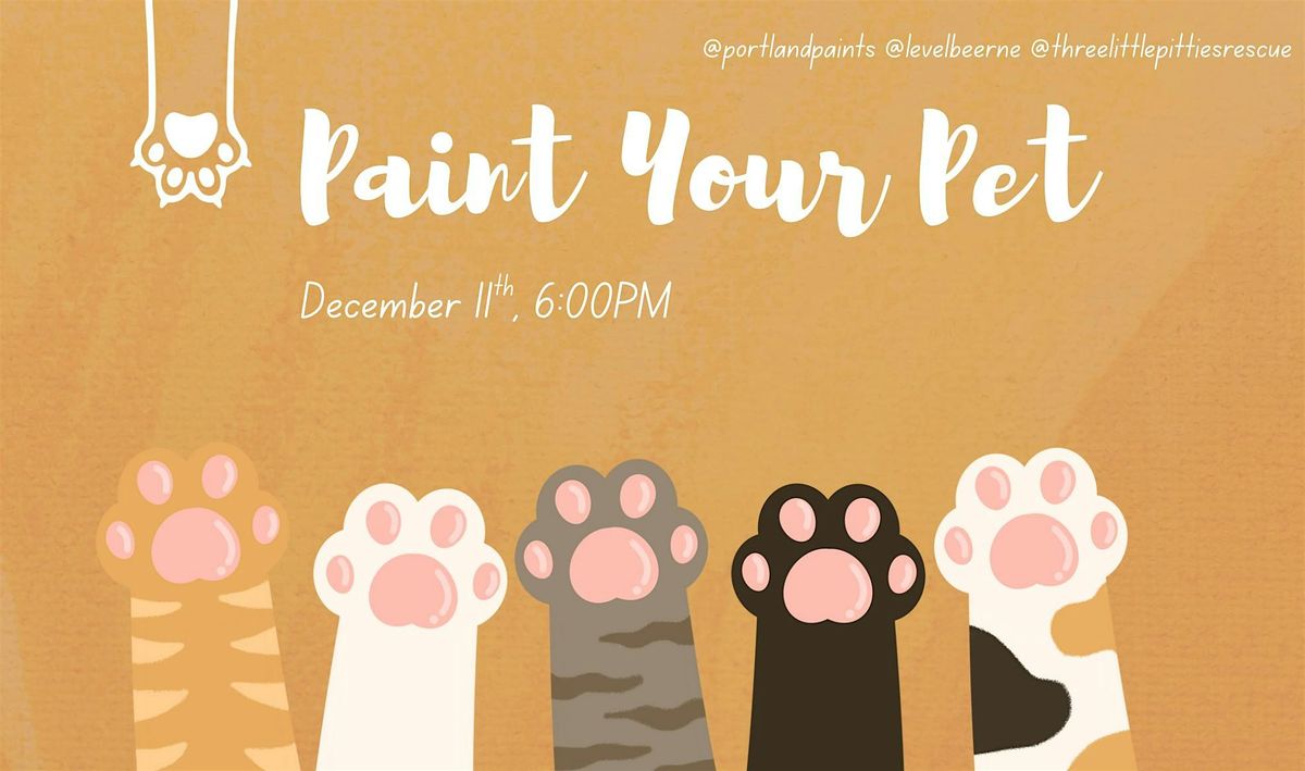 Paint Your Pet With Three Little Pitties Rescue