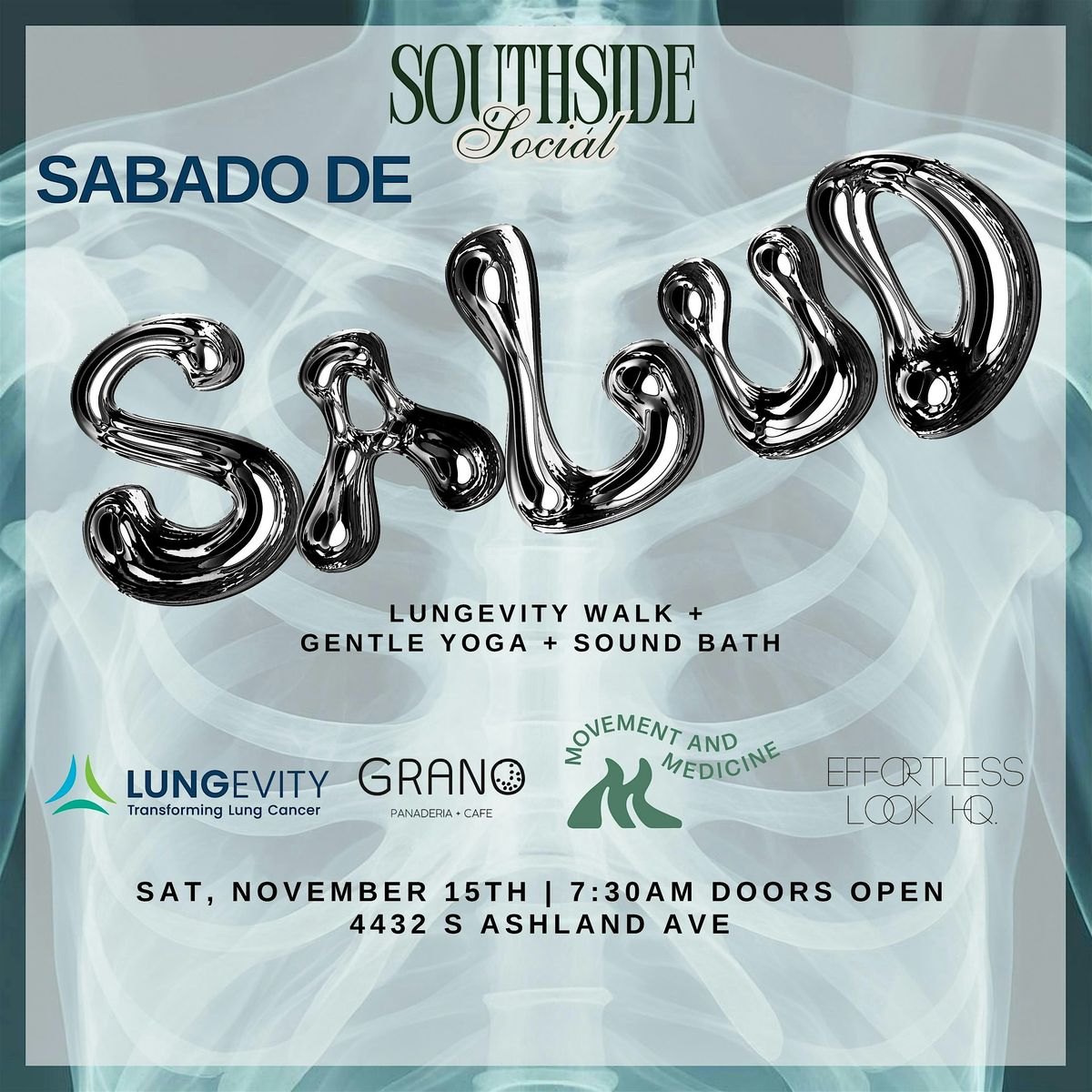 November's S\u00e1bado de Salud: Lung Cancer Awareness Gentle Yoga Class