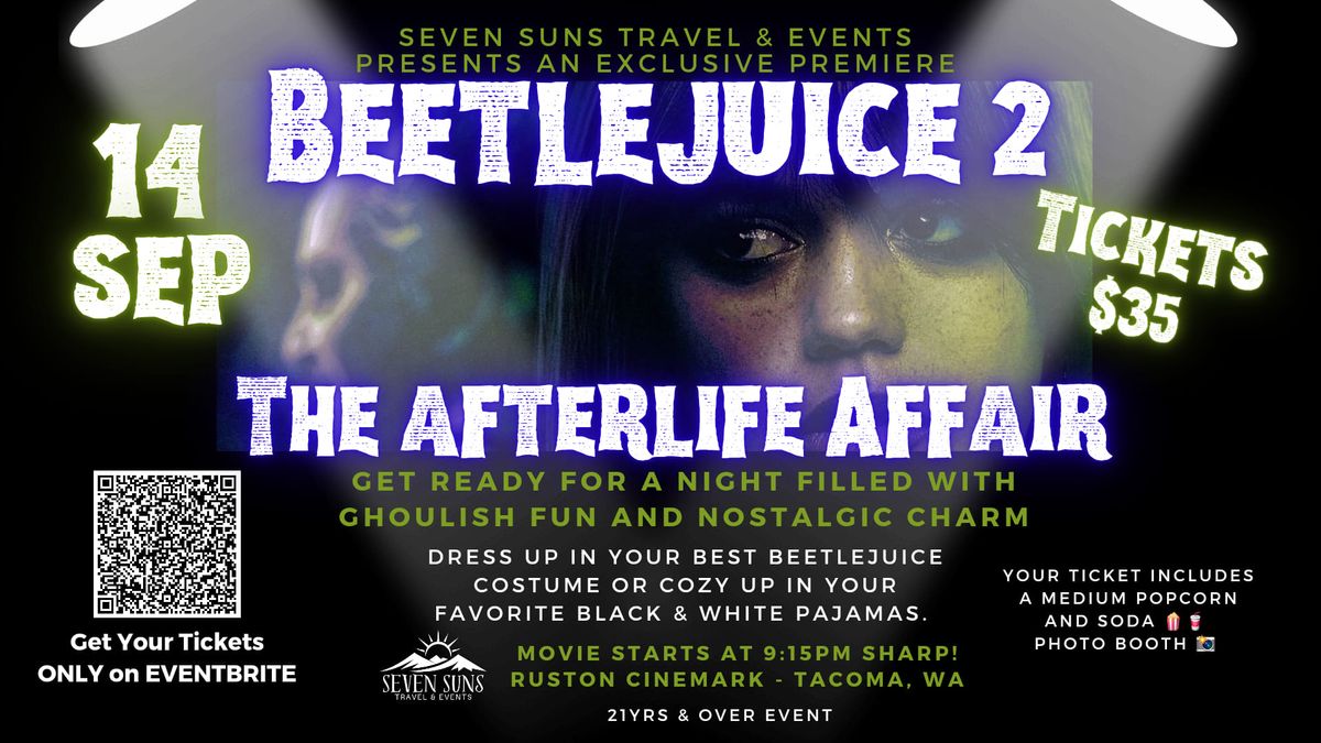 Beetlejuice 2 Premiere The Afterlife Affair Cinemark Theaters, Point