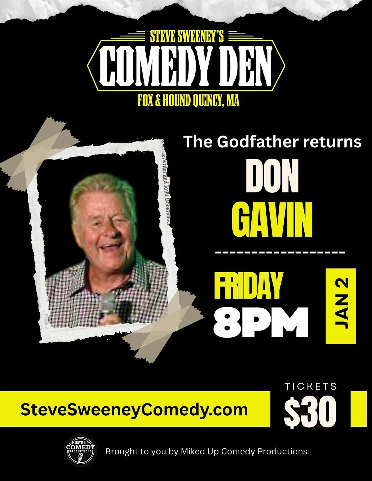 The "Godfather" of Boston Comedy returns