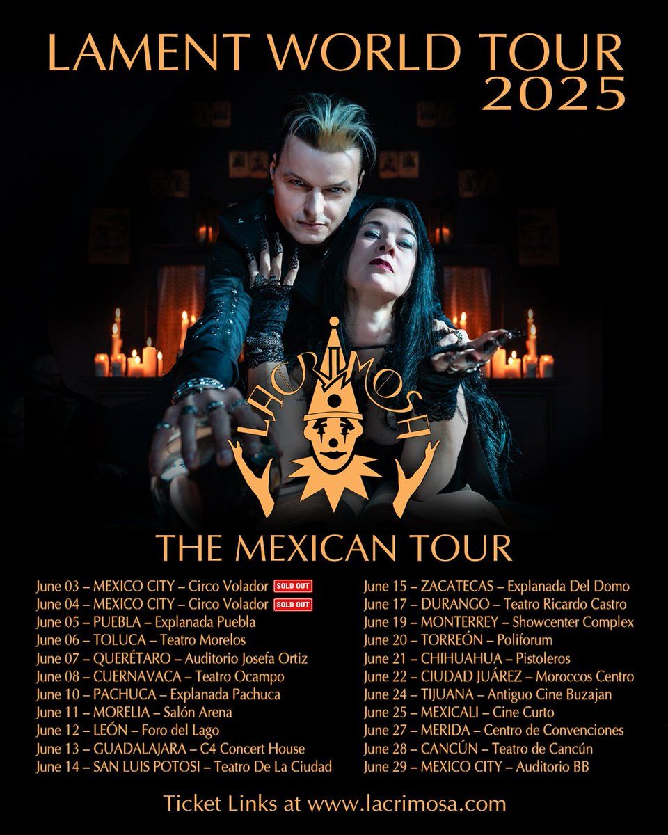 Lacrimosa Ciudad de M\u00e9xico Tickets