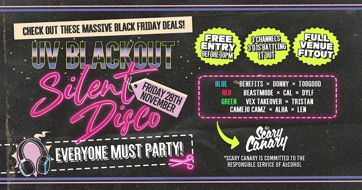 UV Blackout Silent Disco