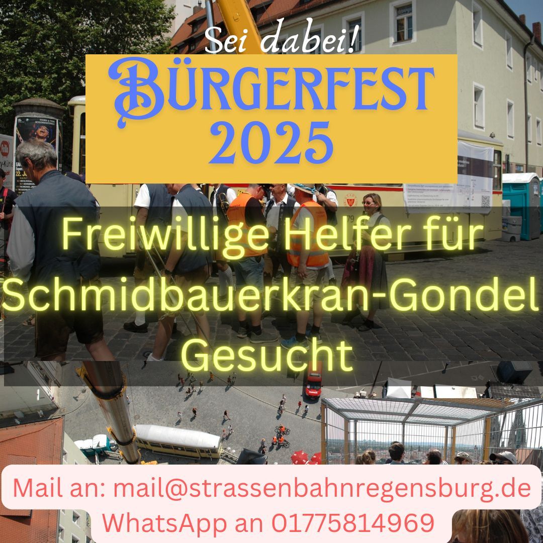 Schmidbauer Krangondel auf Regensburger Bürgerfest 2025 Kornmarkt