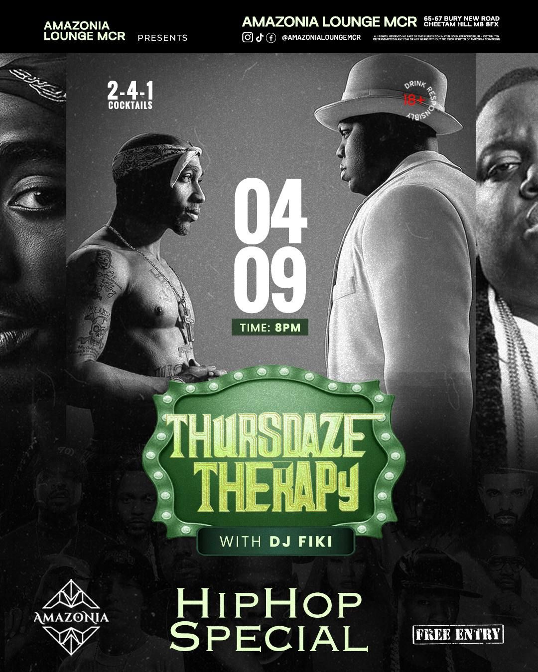 THURSDAZE THERAPY - HIP HOP SPECIAL w\/ DJ FIKI