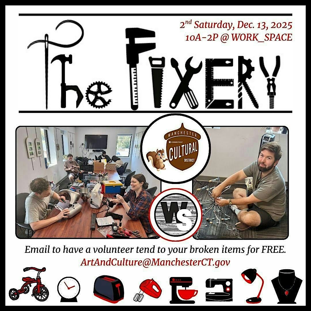 Book a time for a volunteer to fix your small appliance, bike