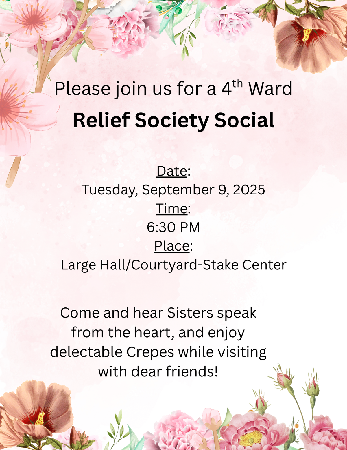 RP4 Relief Society Social