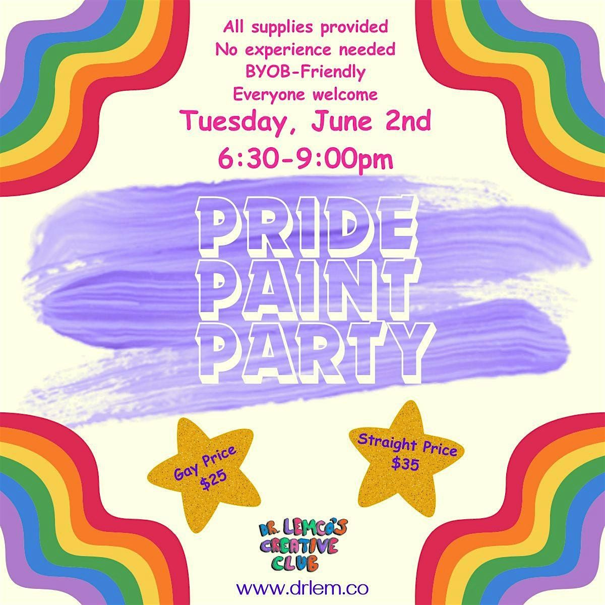 Make Something Gay At The Pride Paint Party